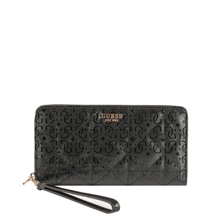 Femme Guess Portefeuille | Compagnon Malia Noir