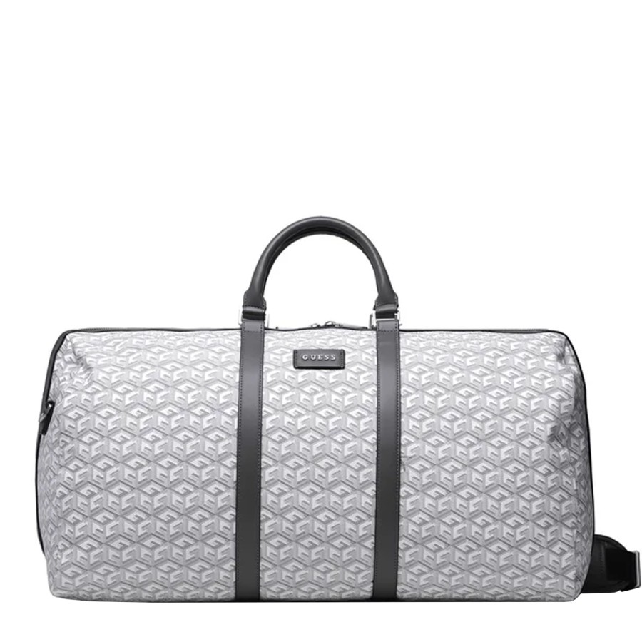 Homme Guess Sac De Voyage | Sac De Voyage Ederlo Guess Blanc Multi