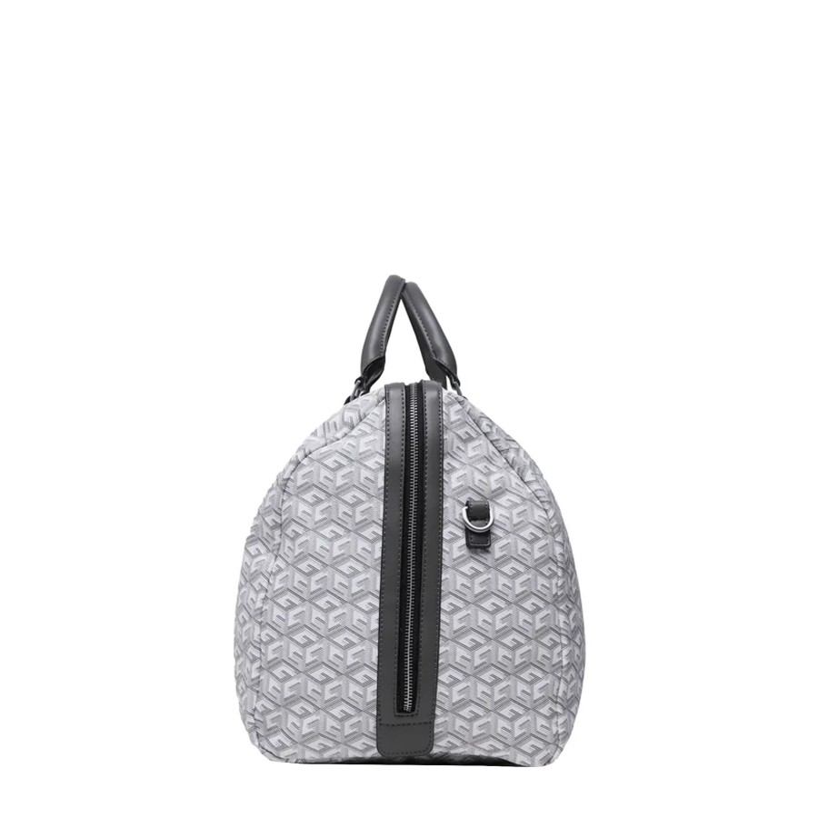 Homme Guess Sac De Voyage | Sac De Voyage Ederlo Guess Blanc Multi