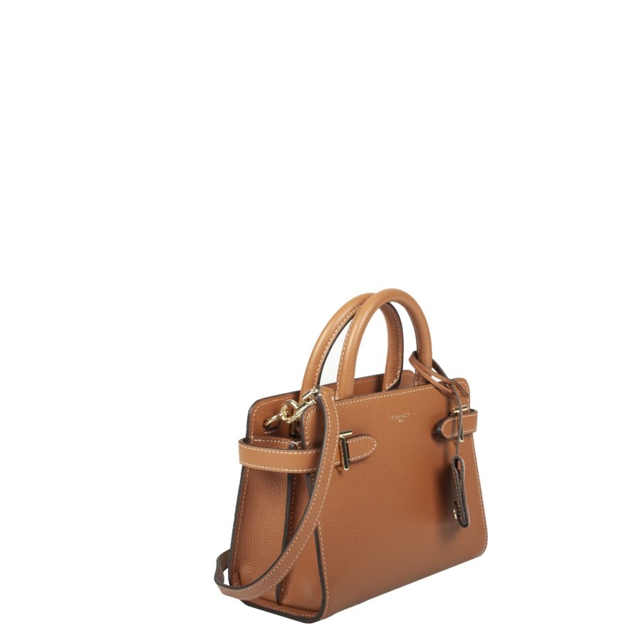 Femme Le Tanneur Sac Porte Main | Sac A Main En Cuir Emilie Le Tanneur Camel