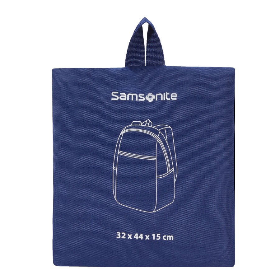 Femme Samsonite Sac A Dos | Sac A Dos Pliant Accessoires Samsonite Bleu