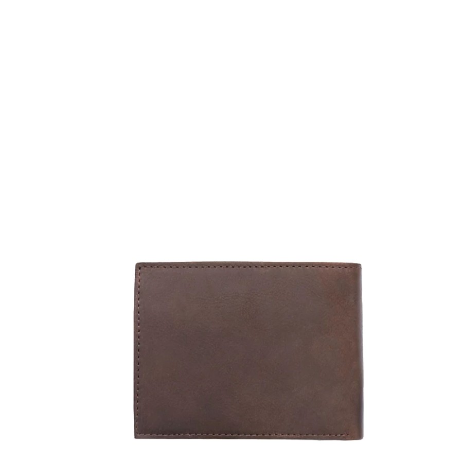 Homme Tommy Hilfiger Portefeuille | Petit Portefeuille En Cuir Johnson Tommy Hilfiger Marron