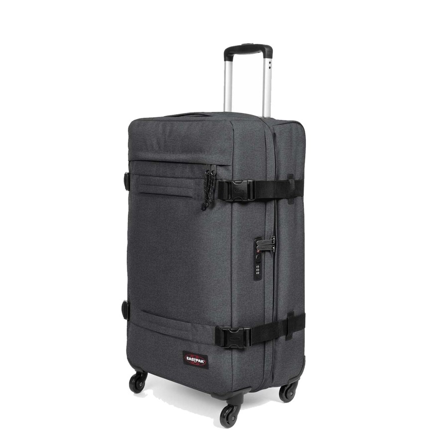 Bagages Eastpak Valise 4 Roues Souple | Valise 70Cm Transit'R 4 M Eastpak Black Denim