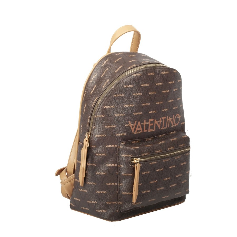 Femme Valentino Sac A Dos | Sac A Dos Valentino Liuto Marron Marron Multi