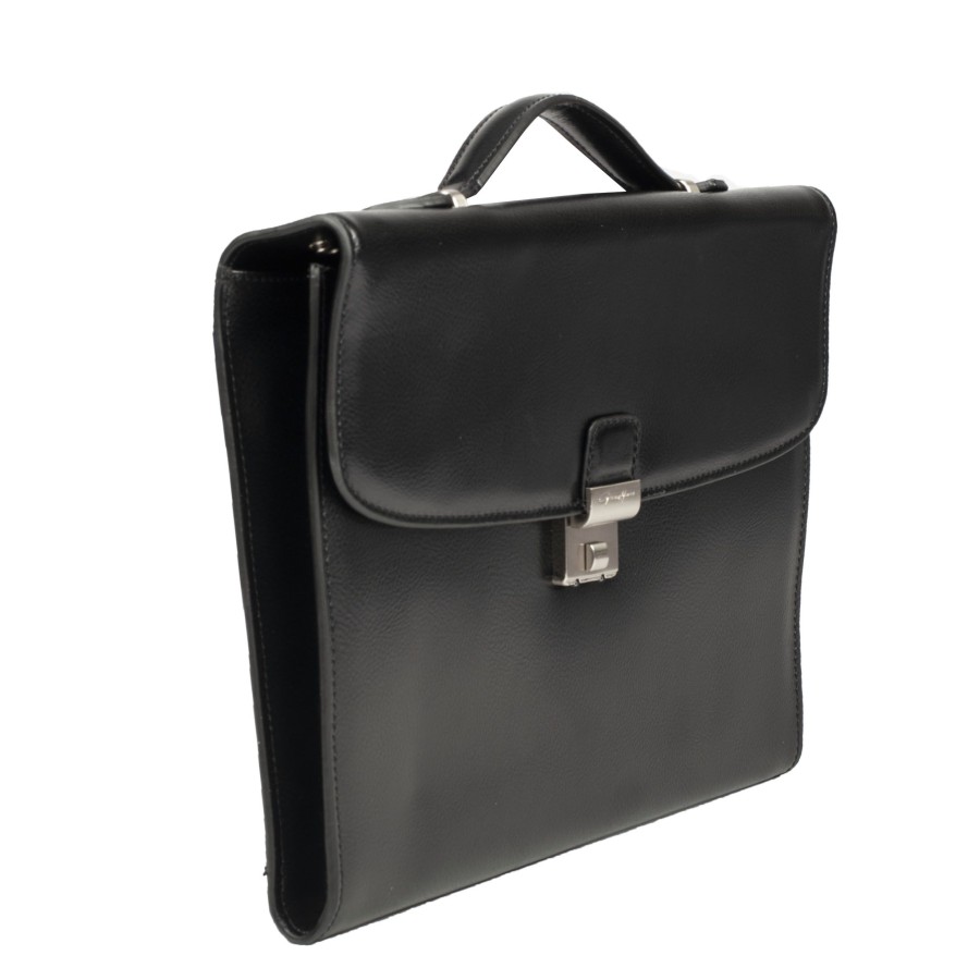 Homme Gerard Hénon Serviette/Cartable | Cartable Cuir Noir- Atout