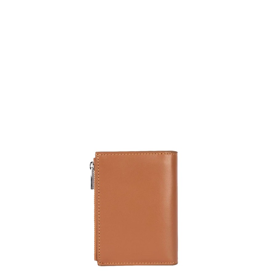 Femme Lancaster Portefeuille | Portefeuille En Cuir Paris Pm Lancaster Camel