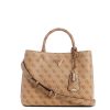 Femme Guess Sac Porte Main | Sac A Main Meridian Guess Beige