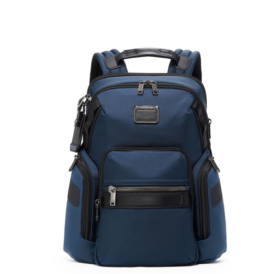 Homme Tumi Sac A Dos | Sac A Dos Navigation Alpha Bravo Tumi Bleu Marine