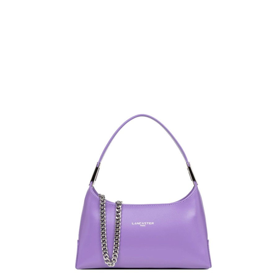 Femme Lancaster Sac Porte Main | Sac A Main Baguette En Cuir Suave Ace Lancaster Violet