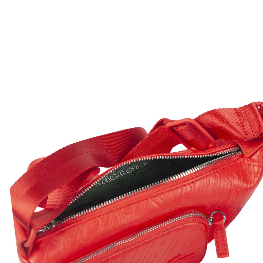 Homme Lacoste Sacoche Bandouliere | Sac Travers Corrida Alga Lacoste Rouge