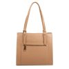 Femme Lancaster Sac Porte Epaule | Sac Cabas Epaule Cuir Foulonne Double