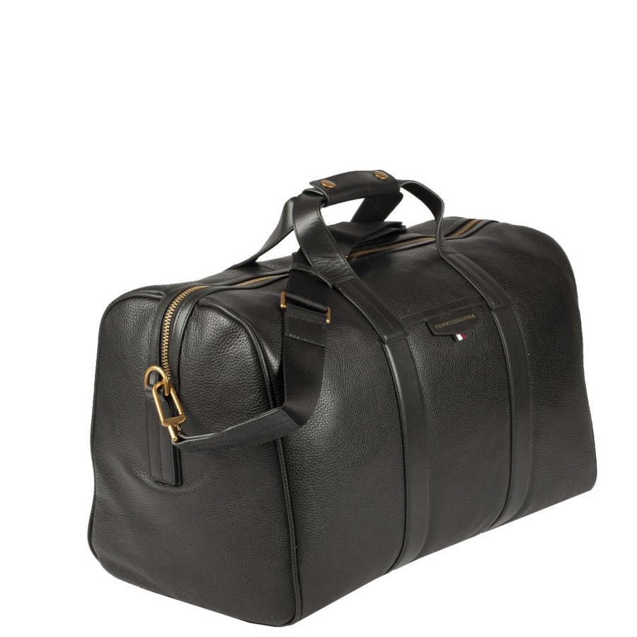 Homme Tommy Hilfiger Sac De Voyage | Sac 48H En Cuir Premium Leather