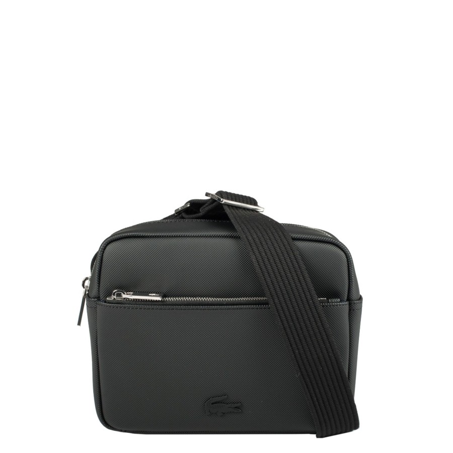 Homme Lacoste Sacoche Bandouliere | Sacoche Men'S Classic Lacoste Noir