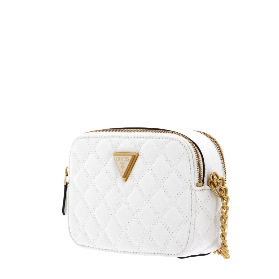 Femme Guess Sac Porte Bandouliere / Porte Travers | Sac Travers Giully Guess Blanc