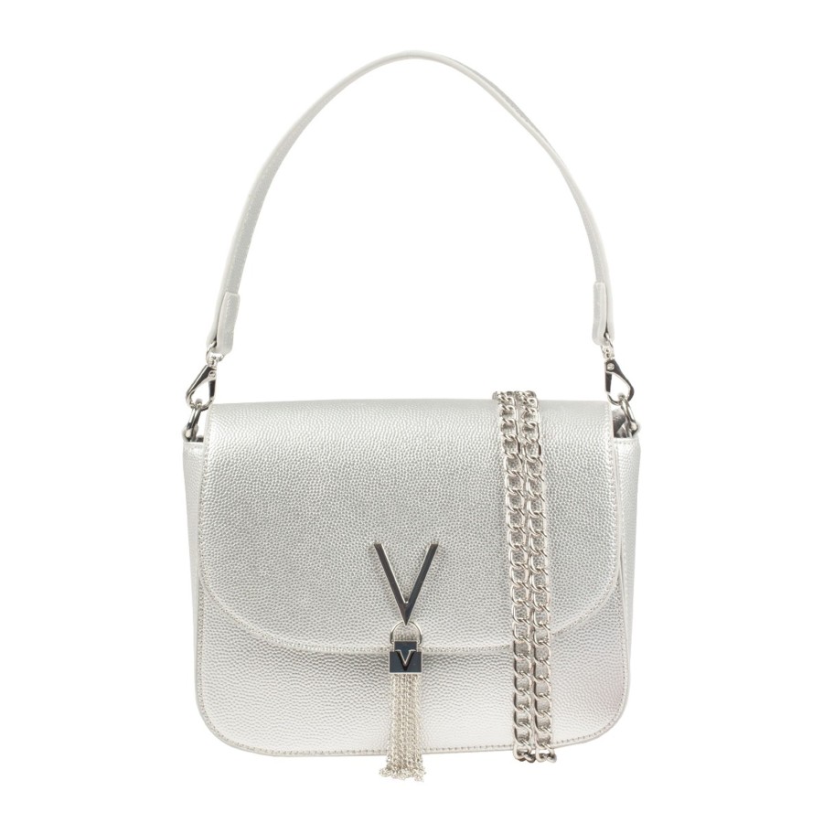 Femme Valentino Sac Porte Epaule | Sac Bandouliere Divina Valentino Argent