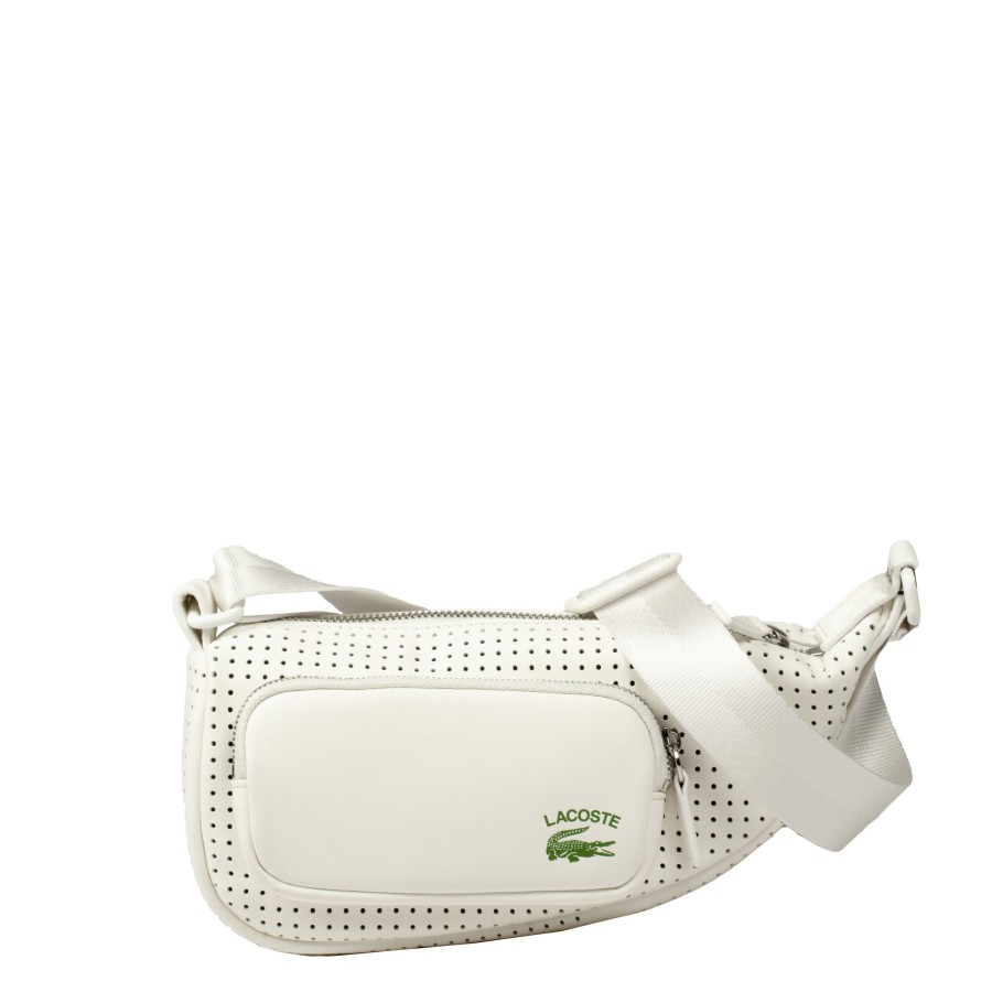 Femme Lacoste Sac Porte Bandouliere / Porte Travers | Sac Travers Alga Lacoste Blanc