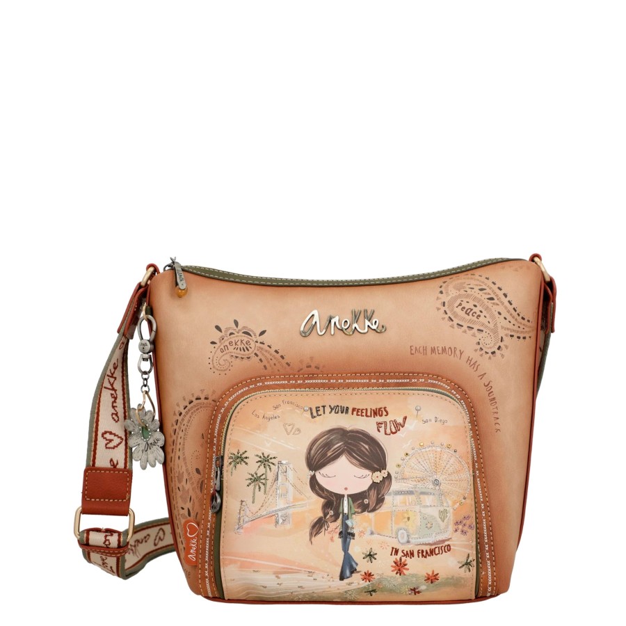 Femme Anekke Sac Porte Main | Sac Travers Peace And Love Anekke