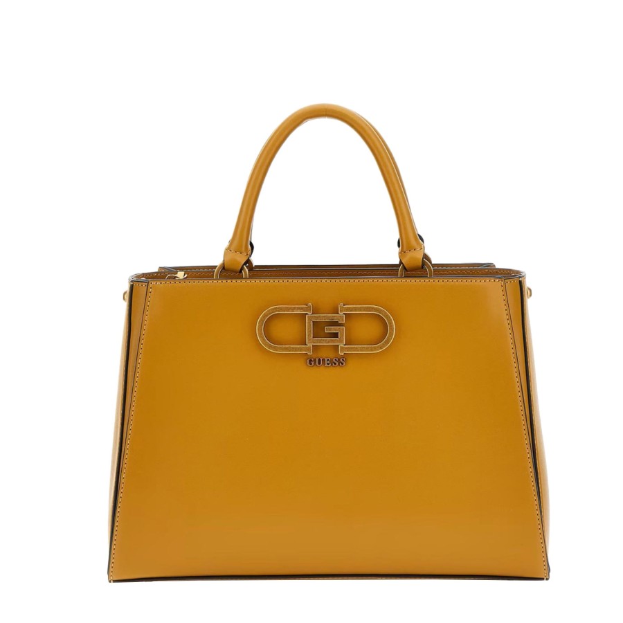 Femme Guess Sac Porte Main | Sac A Main Fleet Guess Orange