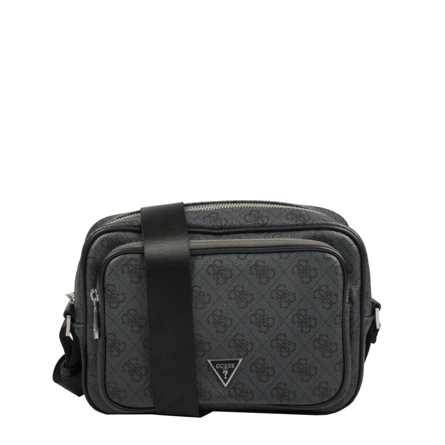 Homme Guess Sacoche Bandouliere | Sacoche Vezzola Guess Black Noir