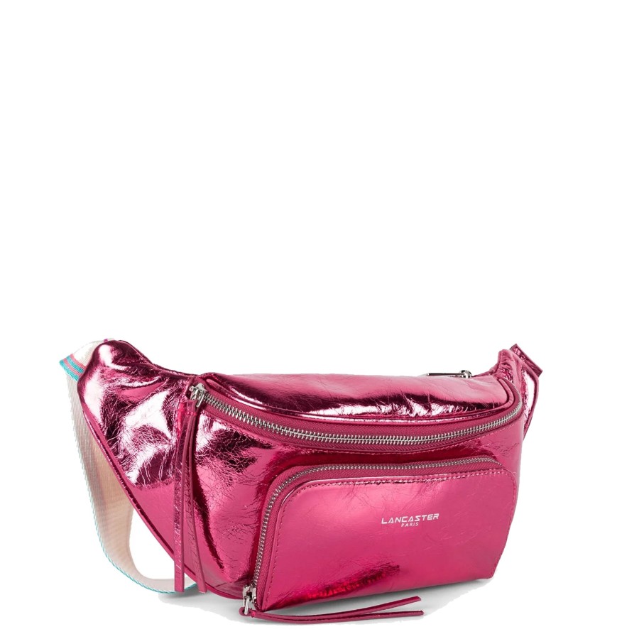 Femme Lancaster Banane | Banane En Cuir Retro & Glam Lancaster Rose Nacre