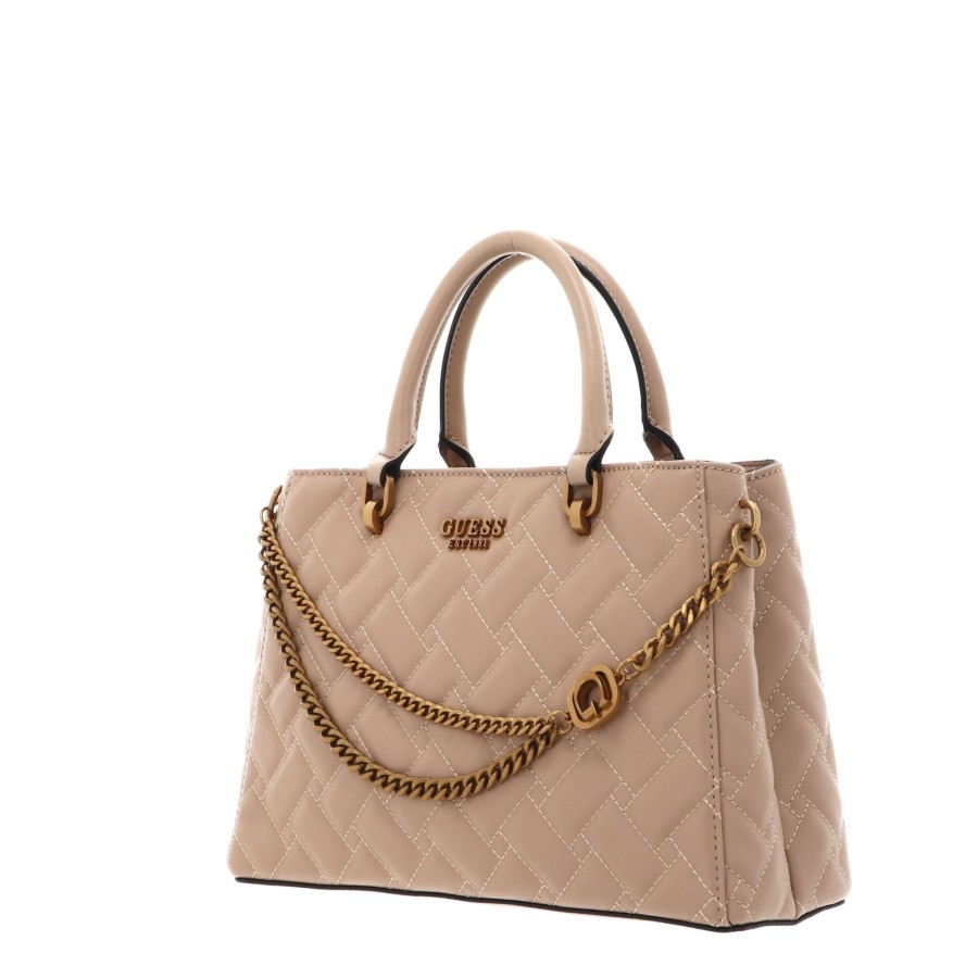 Femme Guess Sac Porte Main | Sac A Main Gracelynn Guess Beige