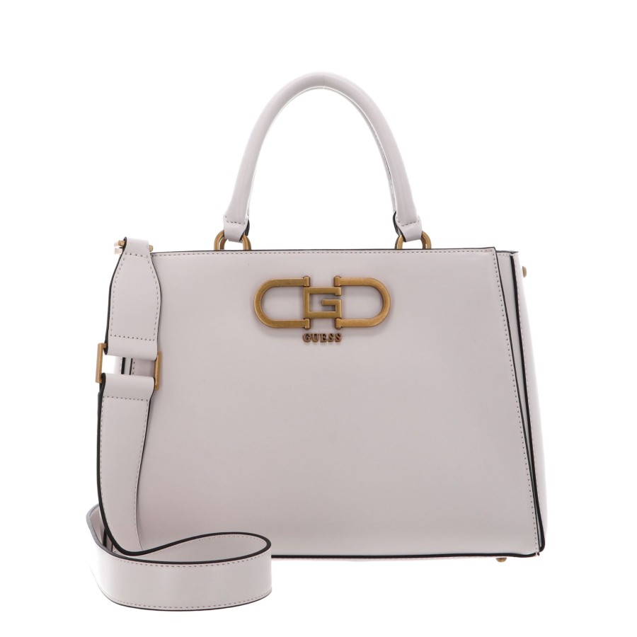 Femme Guess Sac Porte Main | Sac A Main Fleet Guess Beige