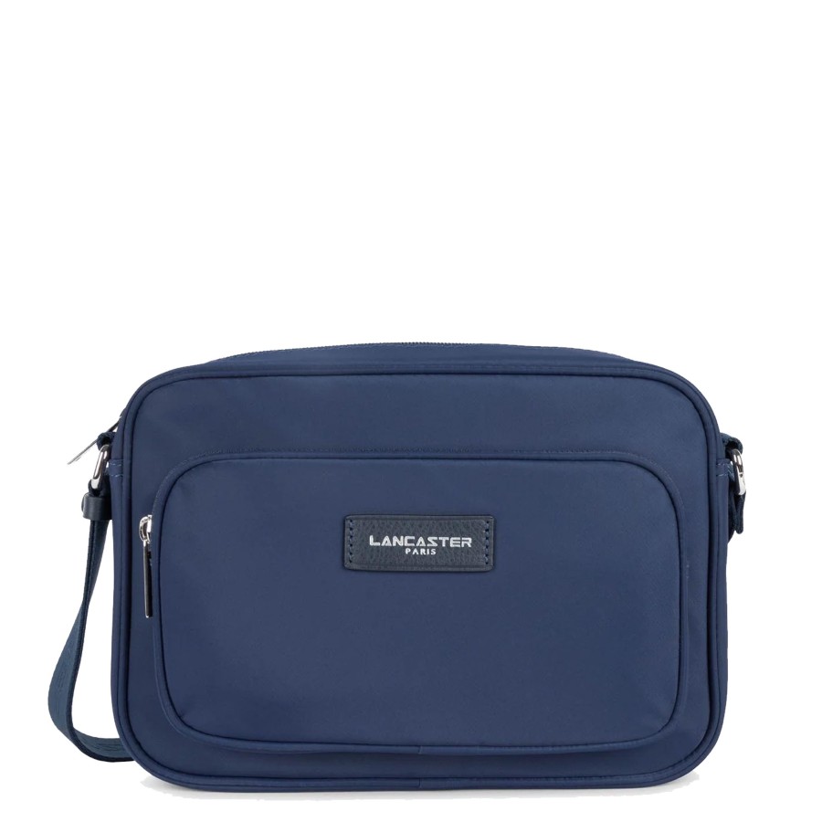 Femme Lancaster Sac Porte Bandouliere / Porte Travers | Grand Sac Travers Basic Vita Lancaster Bleu