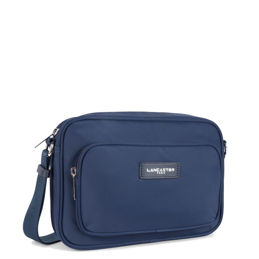 Femme Lancaster Sac Porte Bandouliere / Porte Travers | Grand Sac Travers Basic Vita Lancaster Bleu