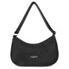 Femme Lancaster Sac Porte Epaule | Sac Besace Basic Vita Lancaster Noir