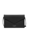 Femme Lancaster Pochette | Pochette En Cuir Pur Et Element City Lancaster Noir In Rouge