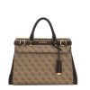 Femme Guess Sac Porte Main | Sac A Main Sestri Guess Beige Multi