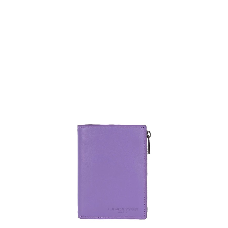 Femme Lancaster Portefeuille | Portefeuille En Cuir Paris Pm Lancaster Violet