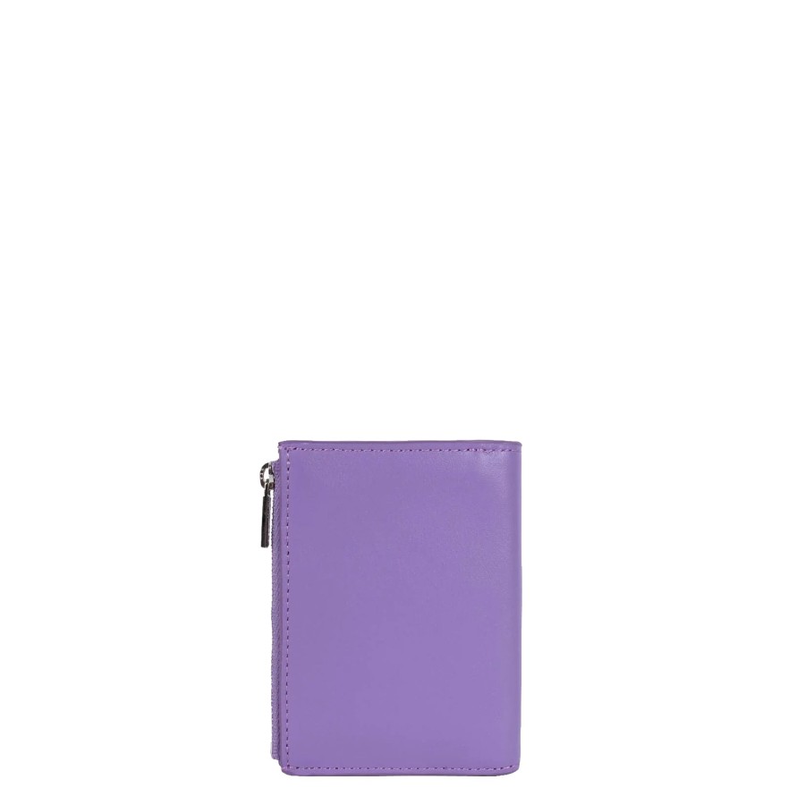 Femme Lancaster Portefeuille | Portefeuille En Cuir Paris Pm Lancaster Violet