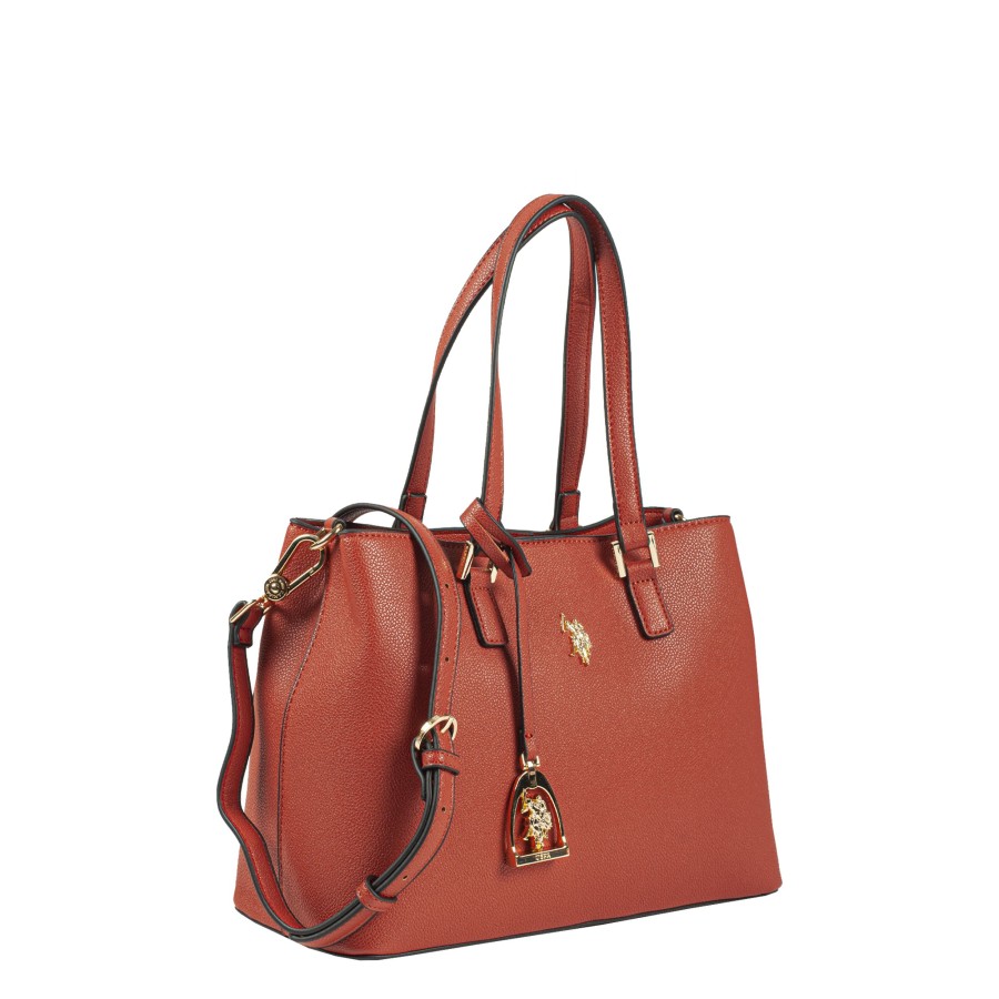 Femme Us Polo Sac Porte Main | Sac A Main Jones Us Polo Brick