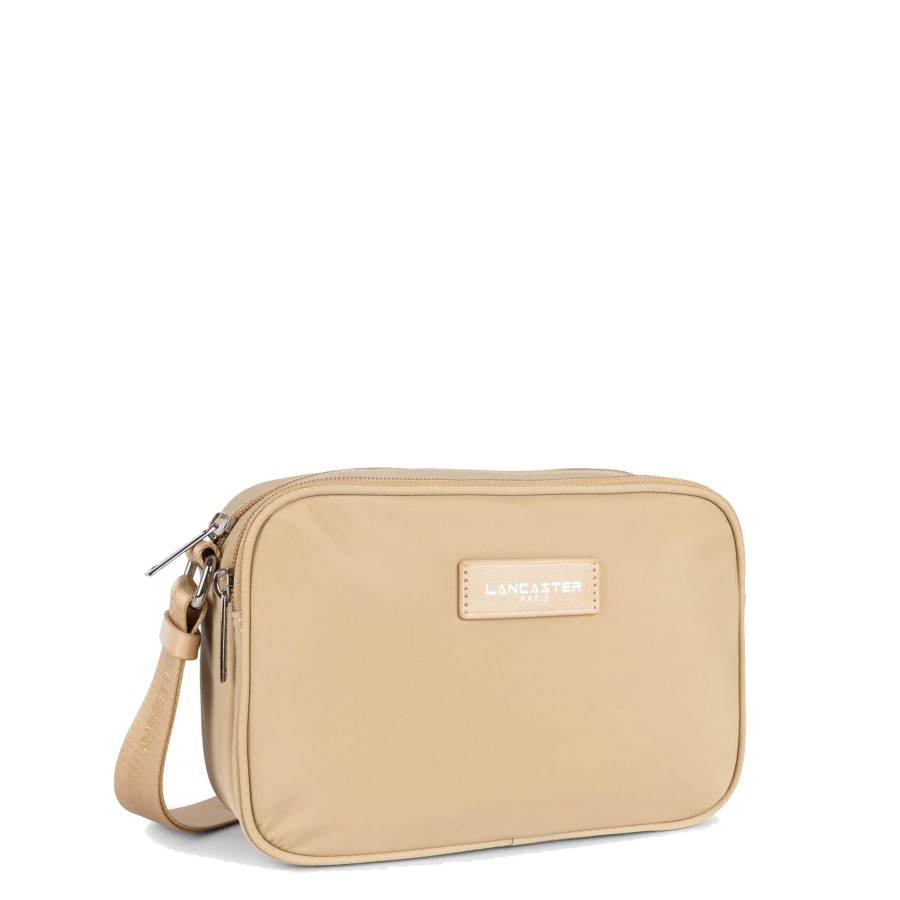 Femme Lancaster Sac Porte Epaule | Sac Travers Basic Vita Lancaster Sable