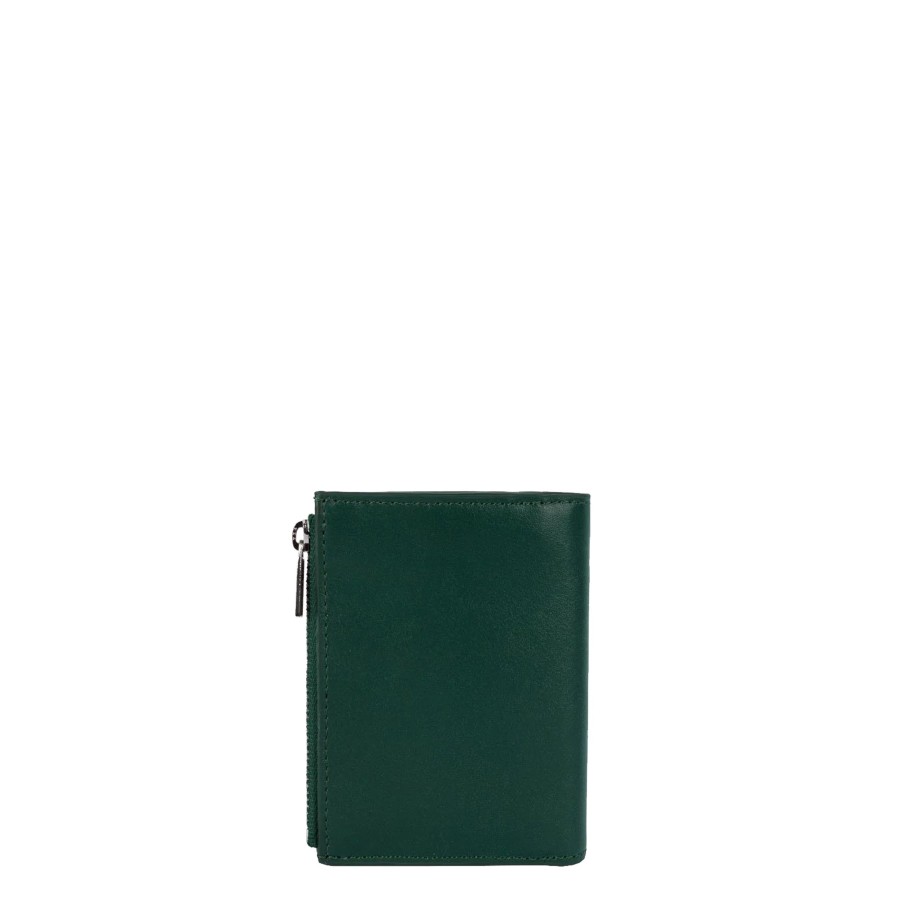 Femme Lancaster Portefeuille | Portefeuille En Cuir Paris Pm Lancaster Vert