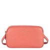 Femme Lancaster Pochette | Pochette En Cuir Dune Lancaster Rose Blush