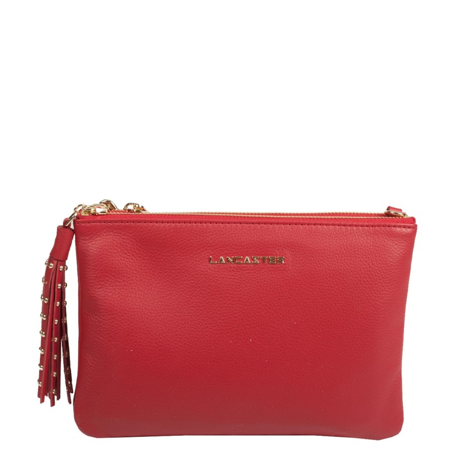 Femme Lancaster Pochette | Pochette Double Cuir Mademoiselle Ana