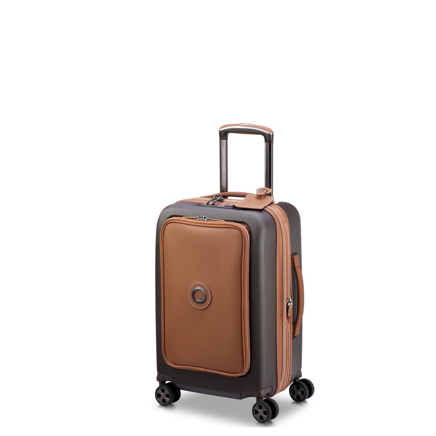 Bagages Delsey Valise Cabine Delsey | Valise Cabine Business 55Cm Chatelet Air 2.0 Delsey Marron