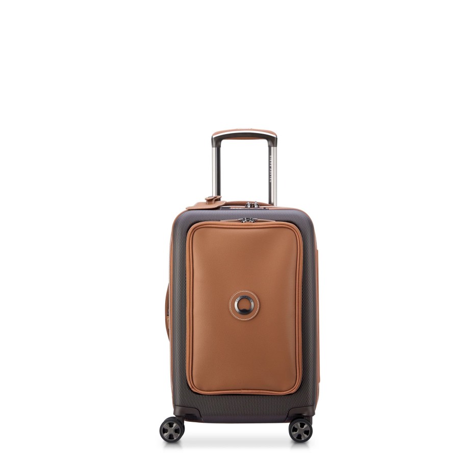 Bagages Delsey Valise Cabine Delsey | Valise Cabine Business 55Cm Chatelet Air 2.0 Delsey Marron