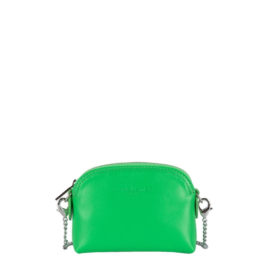 Femme Lancaster Porte Monnaie | Porte Monnaie En Cuir Paris Pm Lancaster Vert