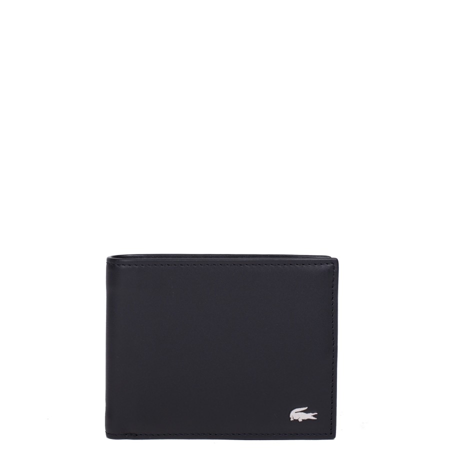 Homme Lacoste Portefeuille | Portefeuille Italien En Cuir Fg Lacoste