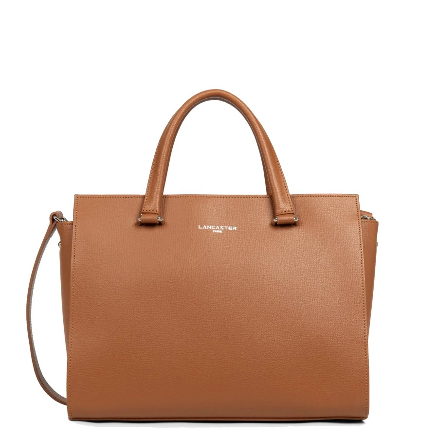 Femme Lancaster Sac Porte Main | Grand Sac A Main En Cuir Sierra Lancaster Camel