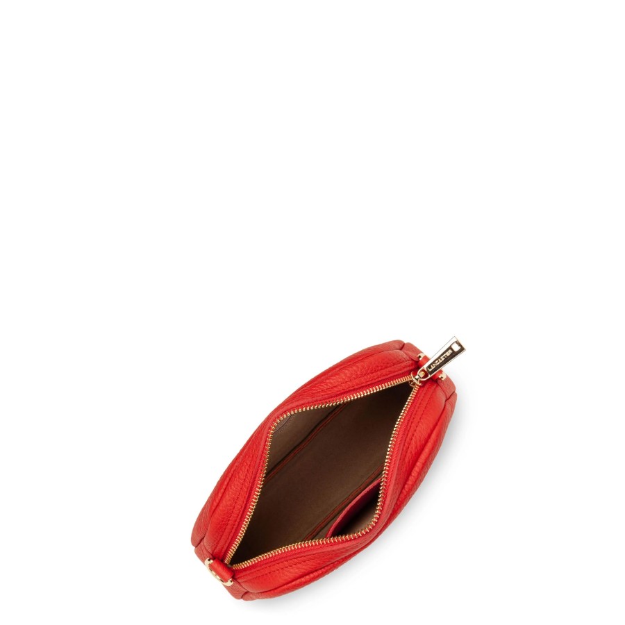 Femme Lancaster Sac Porte Bandouliere / Porte Travers | Petit Sac En Cuir Studio Mimi Lancaster Corail