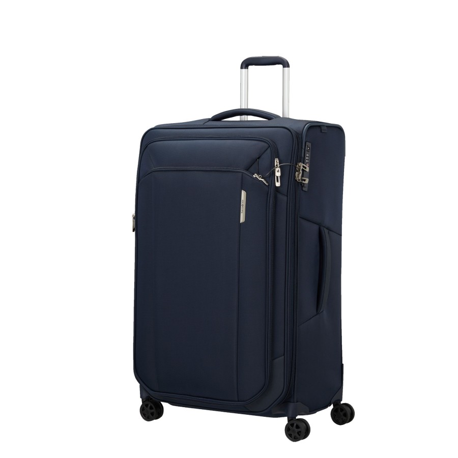 Bagages Samsonite Valise 4 Roues Souple | Valise 79Cm Respark Samsonite Bleu