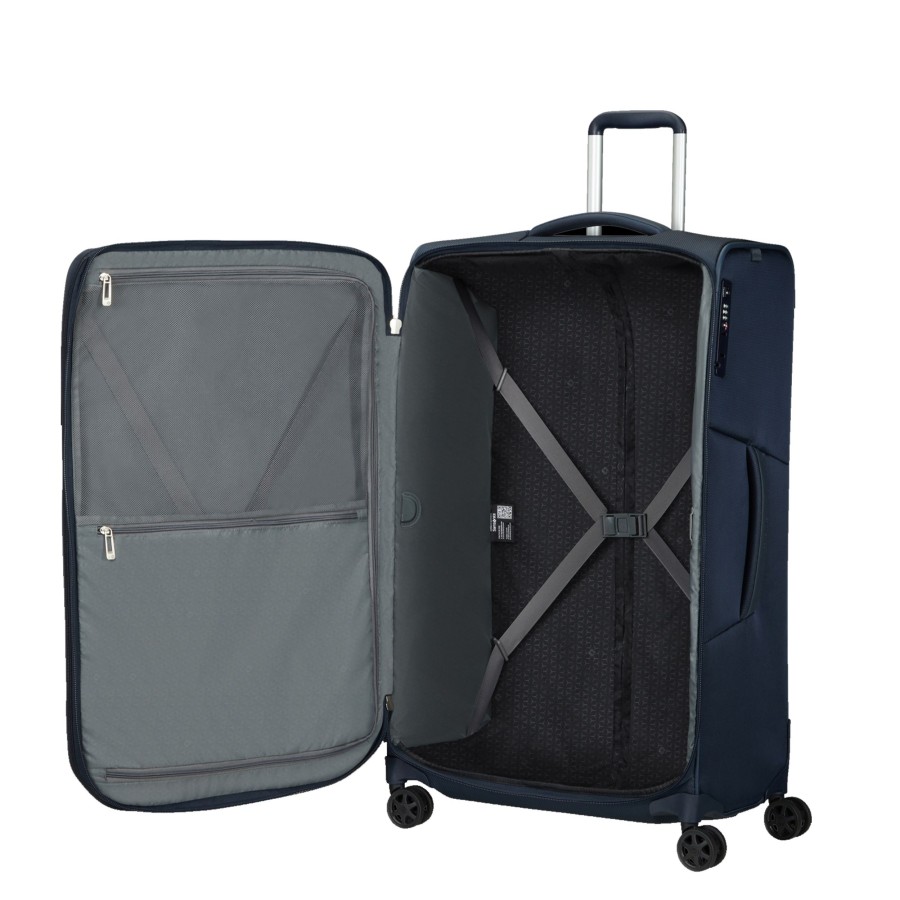 Bagages Samsonite Valise 4 Roues Souple | Valise 79Cm Respark Samsonite Bleu