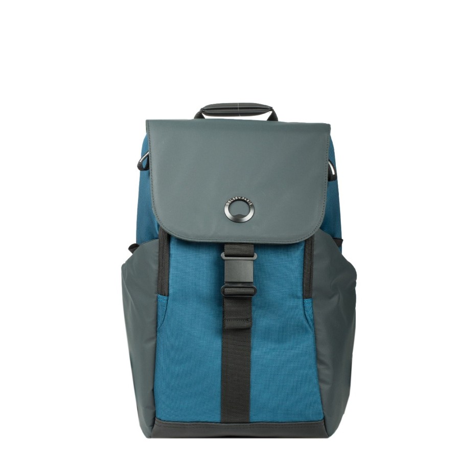 Homme Delsey Sac A Dos | Sac A Dos Bleu Securflap Delsey Bleu Marine