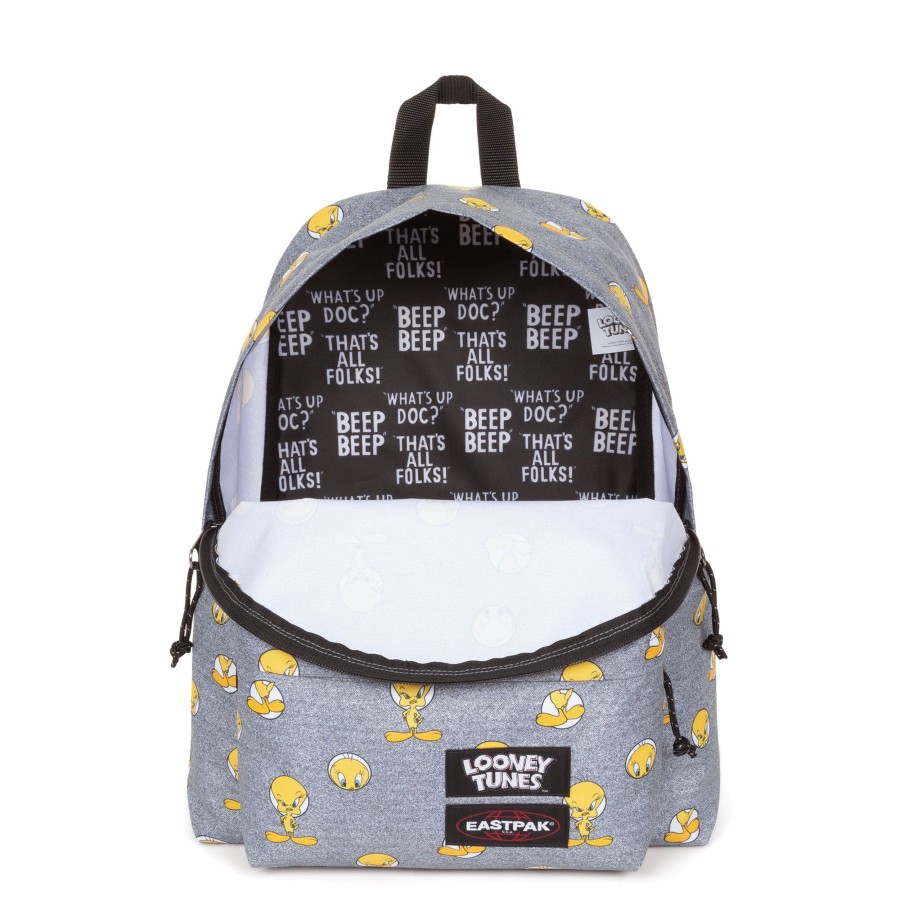 Scolaire Eastpak Sac A Dos | Sac A Dos Padded Pak'R Looney Tunes Eastpak Tweety Grey