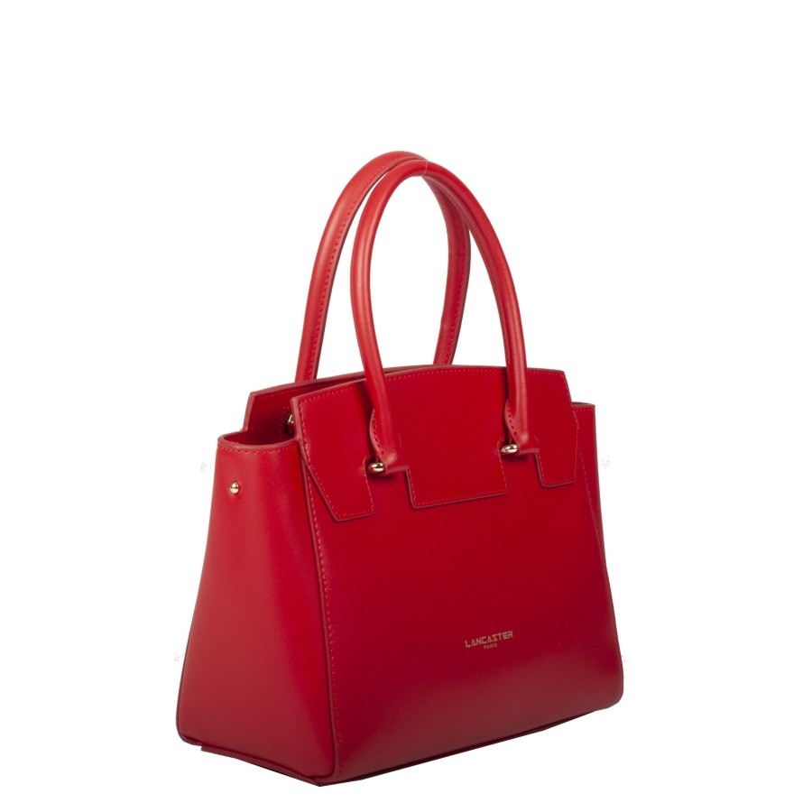 Femme Lancaster Sac Porte Main | Sac A Main En Cuir Smooth Or Lancaster