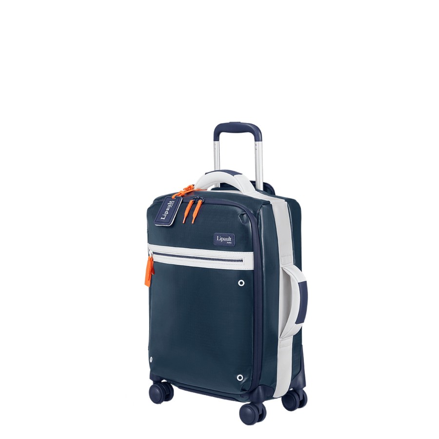 Bagages Lipault Valise 4 Roues Souple | Valise Cabine 55Cm Design Lab Lipault Bleu